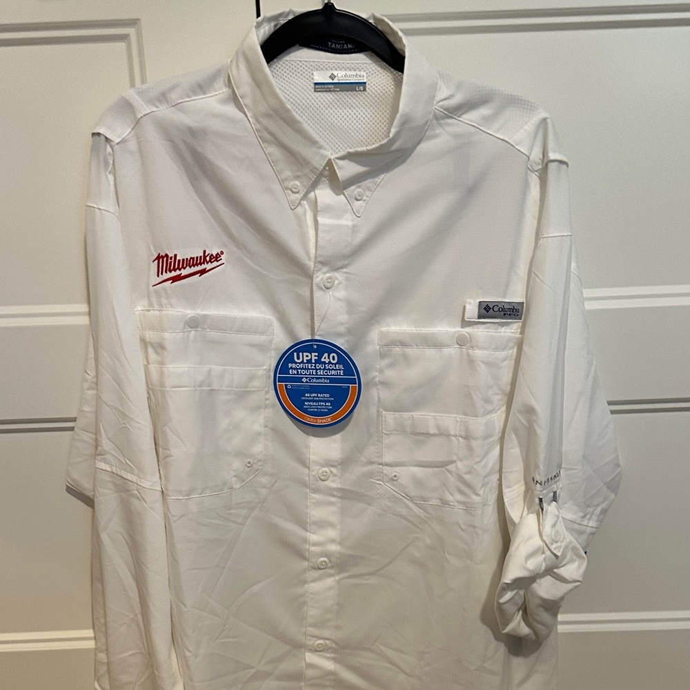 Columbia Milwaukee White Men's Shirt